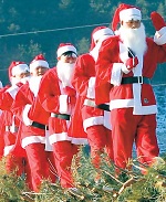 Weihnachtsm&auml;nner in Korea