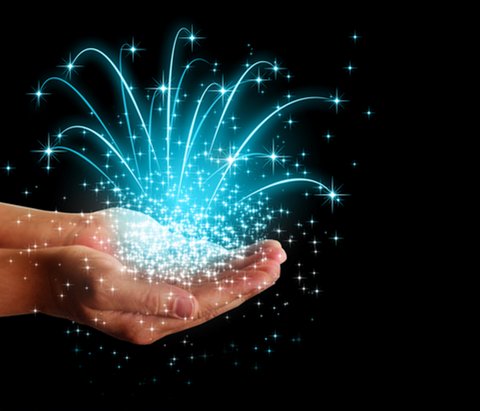 Magie aus eigener Kraft - mit der eigenen Hand erzeugt