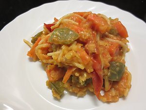 One Pot Pasta mit Linsen - So sieht das fertige Gericht aus