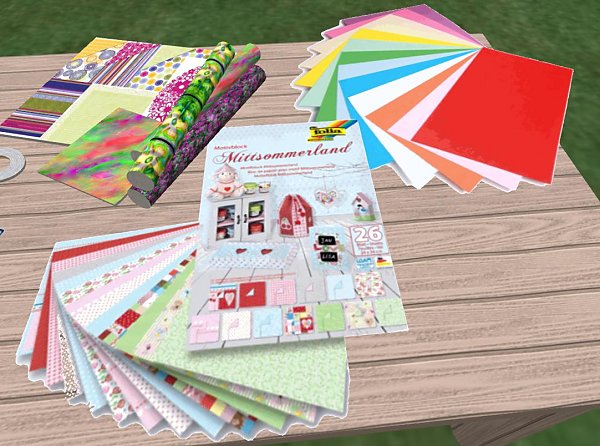  Scrapbook farbiges Papier